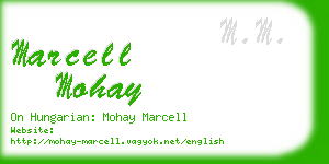 marcell mohay business card